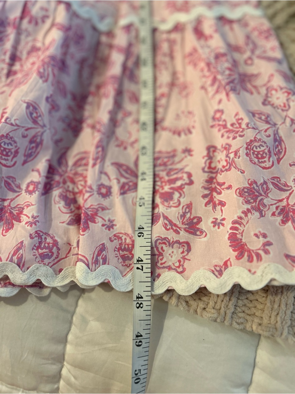 Sail to Sable Pink Floral Midi Dress with Ruffle Hem and Flutter Short Sleeves - Picture 8 of 9